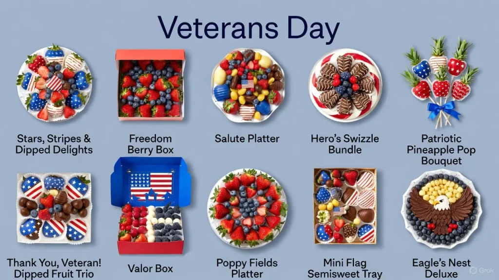 10 Most Popular Edible Arrangements for Veterans Day 2025