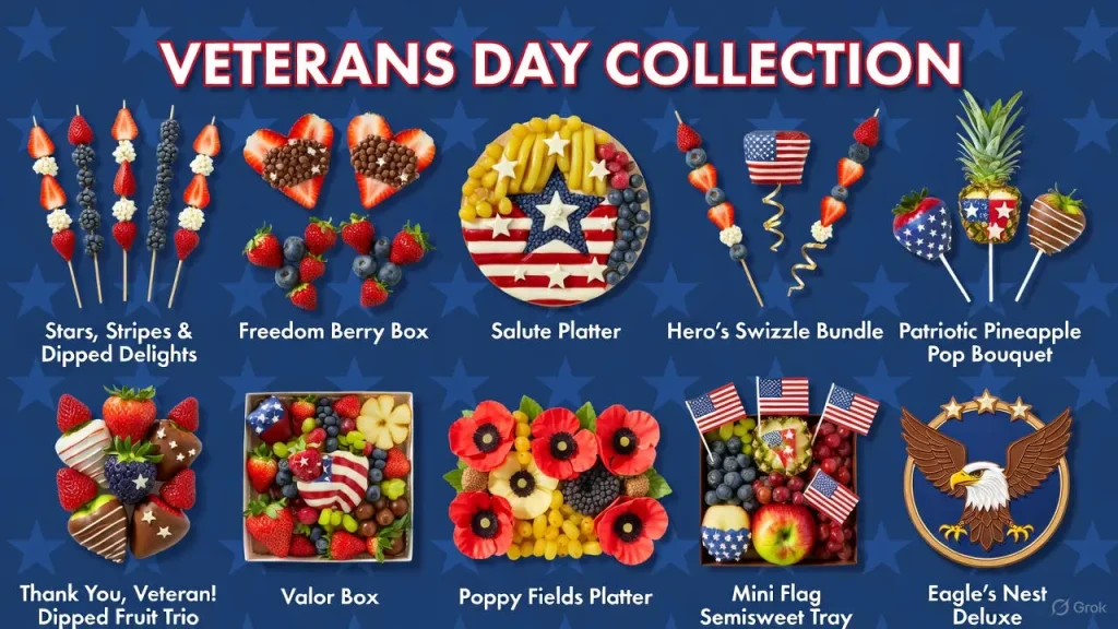 10 Most Popular Edible Arrangements for Veterans Day 2025