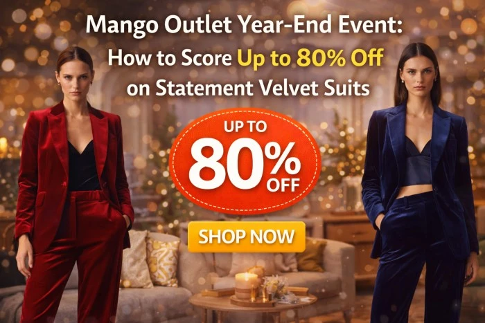 Mango Outlet Year-End Event: How to Score Up to 80% Off on Statement Velvet Suits