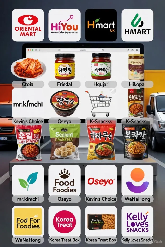 Where to find Korean grocery and snacks online in UK