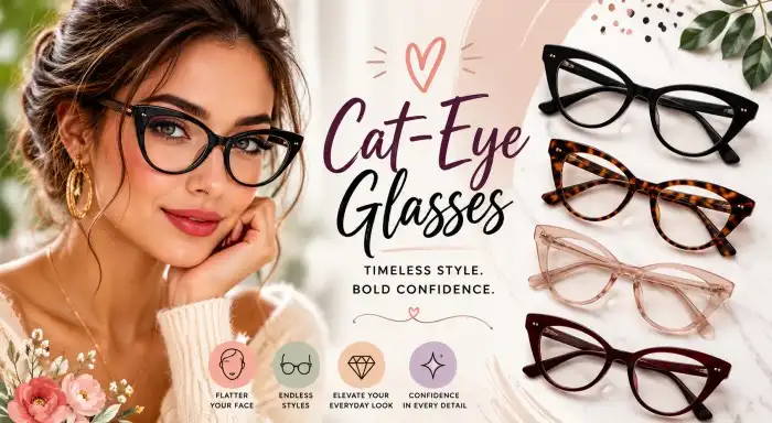 How to Choose the Best Cat-Eye Glasses for Your Face Shape and Personal Style