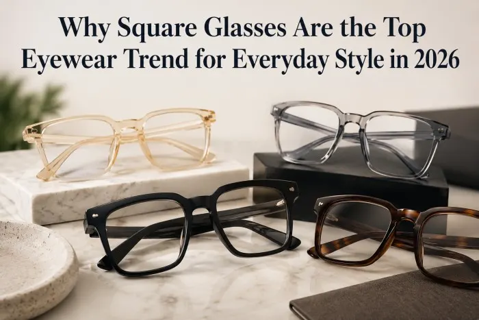 Why Square Glasses Are the Top Eyewear Trend for Everyday Style in 2026