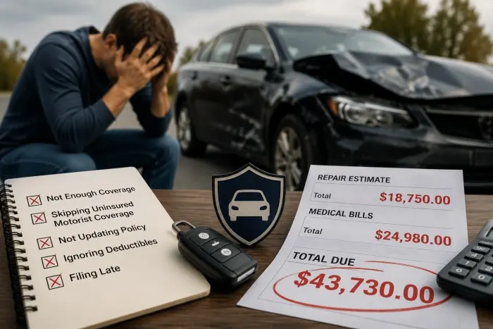 Common Auto Insurance Mistakes That Could Cost Drivers Thousands After an Accident