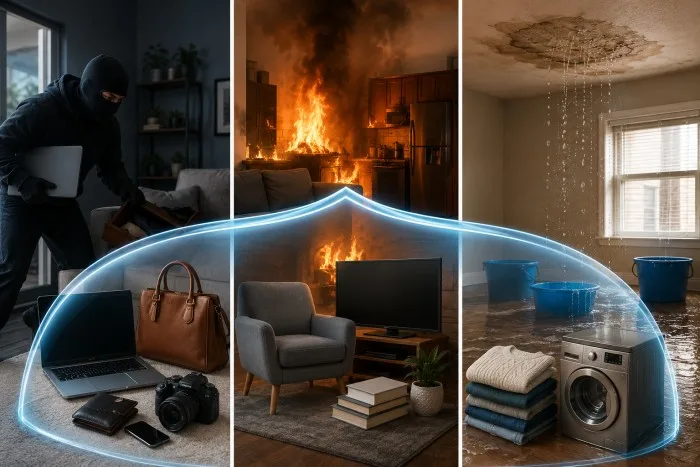 Renters Insurance Cover Theft, Fire, and Water Damage