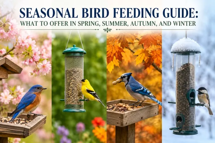 Seasonal Bird Feeding Guide: What to Offer in Spring, Summer, Autumn, and Winter