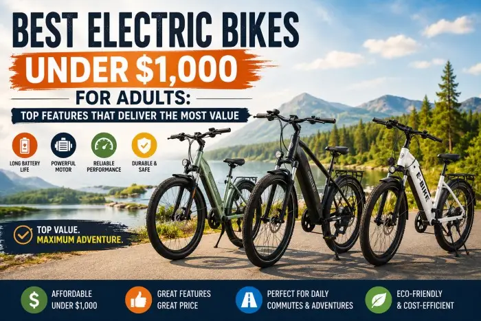 Best Electric Bikes Under $1,000 for Adults: Top Features That Deliver the Most Value