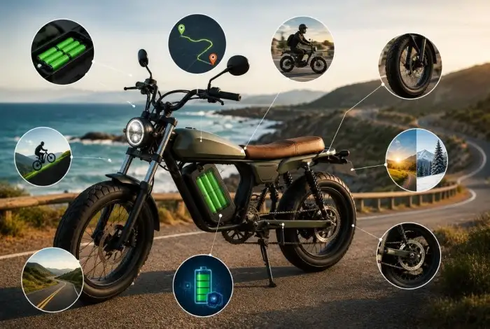 Long-Range Moped-Style E-Bikes What Affects Battery Performance and Riding Distance