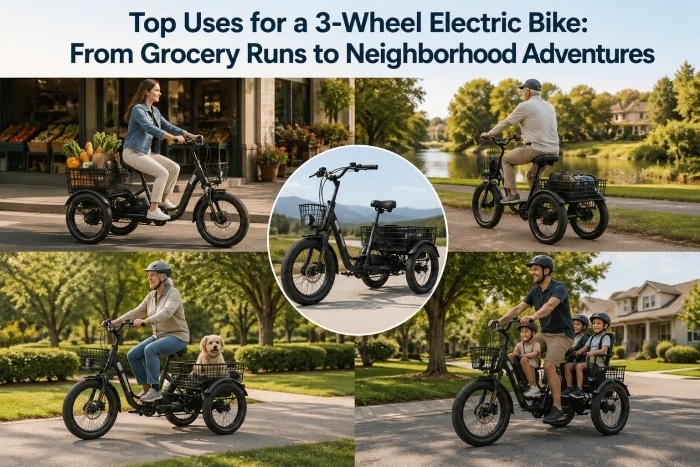 Top Uses for a 3-Wheel Electric Bike: From Grocery Runs to Neighborhood Adventures