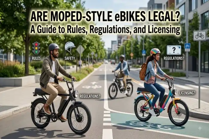 Are Moped-Style eBikes Legal? A Guide to Rules, Regulations, and Licensing