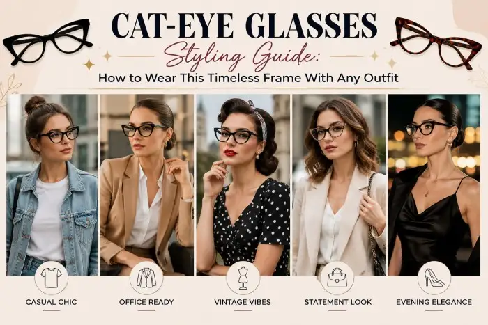 Cat-Eye Glasses Styling Guide: How to Wear This Timeless Frame With Any Outfit