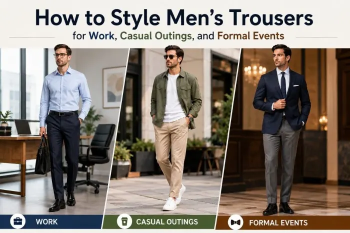 How to Style Men’s Trousers for Work, Casual Outings, and Formal Events