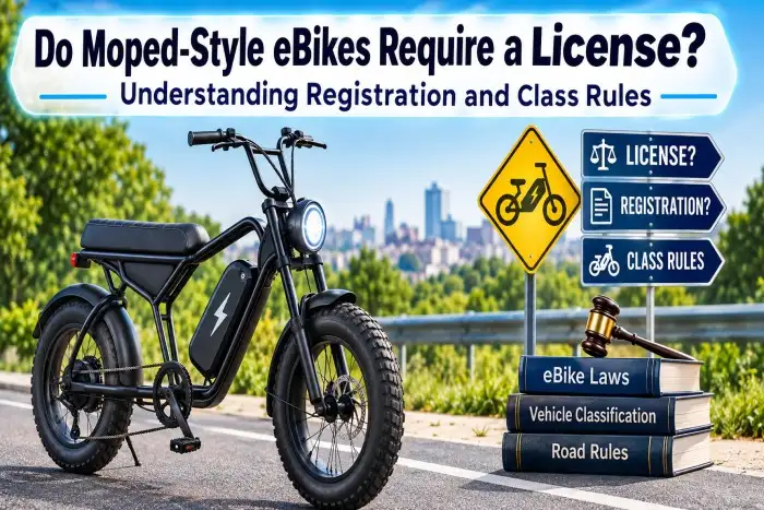 Do Moped-Style eBikes Require a License? Understanding Registration and Class Rules