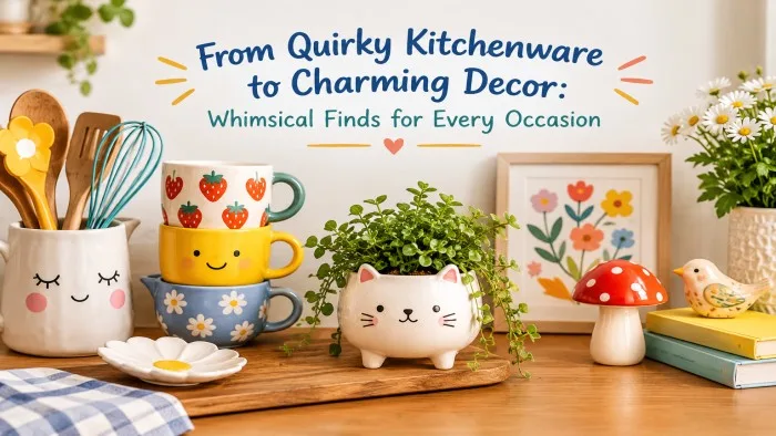 From Quirky Kitchenware to Charming Decor: Whimsical Finds for Every Occasion