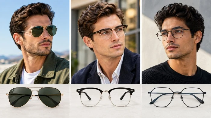 Aviators, Browline and Geometric Frames Exploring Men’s Eyewear Styles